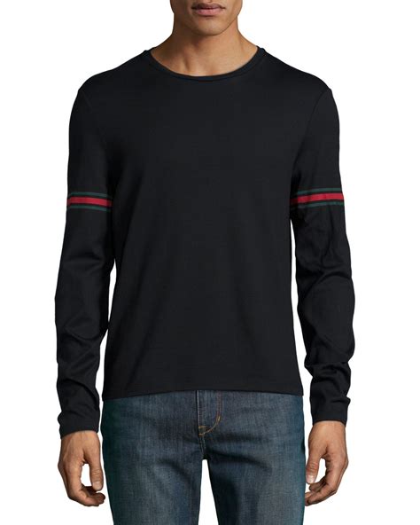 long sleeve gucci t shirt|Gucci long sleeve shirt men's.